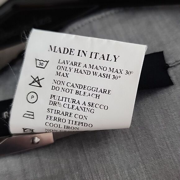 Italian Designer Robert In't Veld Gray Button Down Blouse XS - Picture 5 of 6